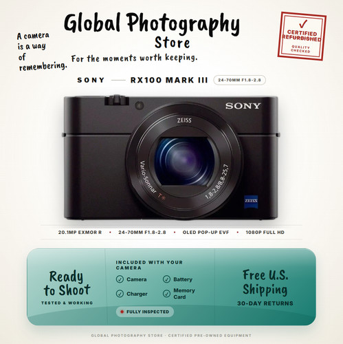 Sony rx100 iii - iii, 20mp