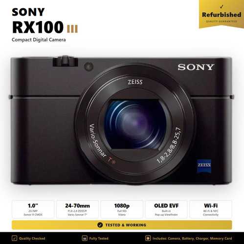Sony rx100 iii - 20mp, 1